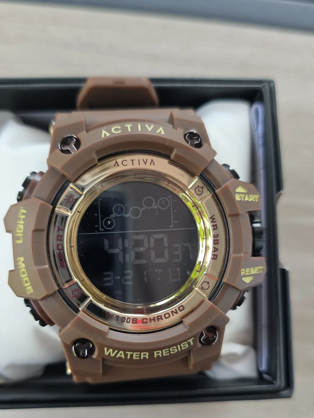 546.  Activa Summit X Invicta Unisex Digital Watch - 50mm. Brown